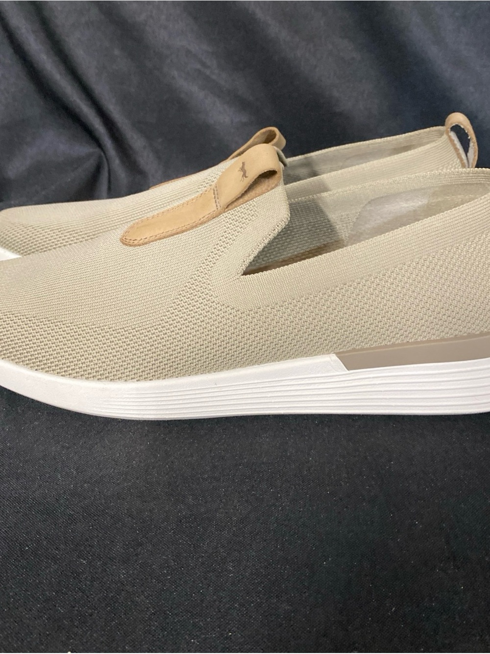 Men's Slip-On Knit Derby in Beige